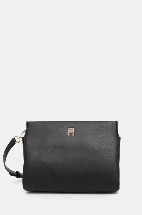 Kabelka Tommy Hilfiger černá barva, AW0AW17225