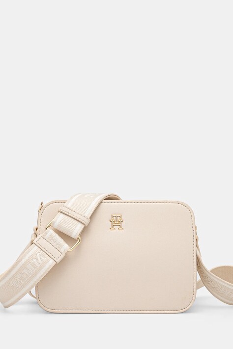 Kabelka Tommy Hilfiger béžová barva, AW0AW17229