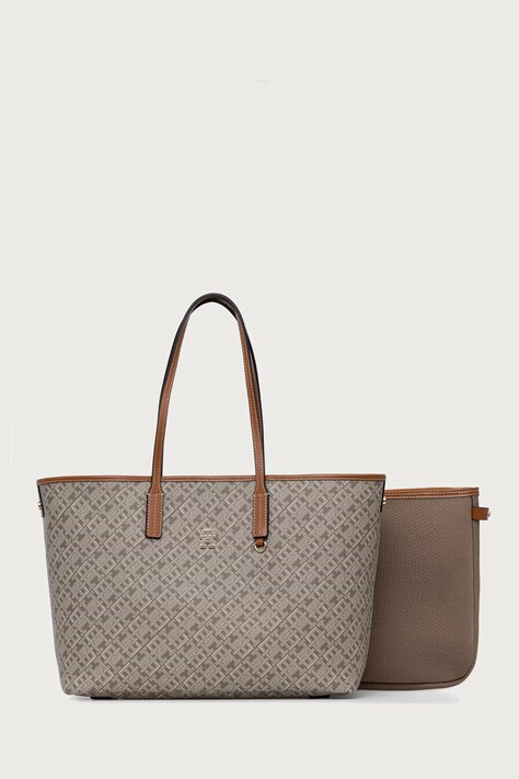 Tommy Hilfiger Torebka shopper damska beżowa AW0AW17416