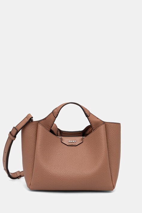 DKNY torebka crossbody damska z imitacji skóry beżowa R51DYJ07