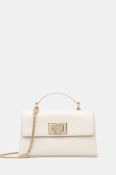 Furla borsa a mano in pelle colore bianco WE00423.ARE000.PNN001007