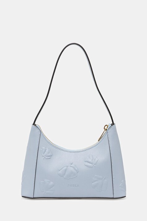Δερμάτινη τσάντα Furla χρώμα: μπλε, WB00863.BX3822.550001007
