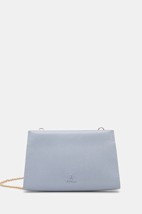 Kožená kabelka Furla modrá barva, WE00774.ARE000.550001007