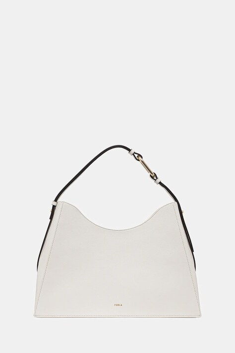 Kožená kabelka Furla šedá barva, WB01246.BX2045.1704S1007
