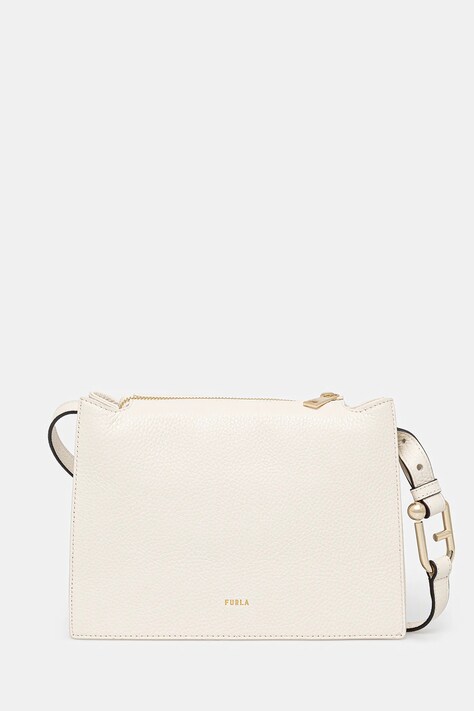Furla geantă de piele culoarea bej, WB01275.HSF000.PNN001007