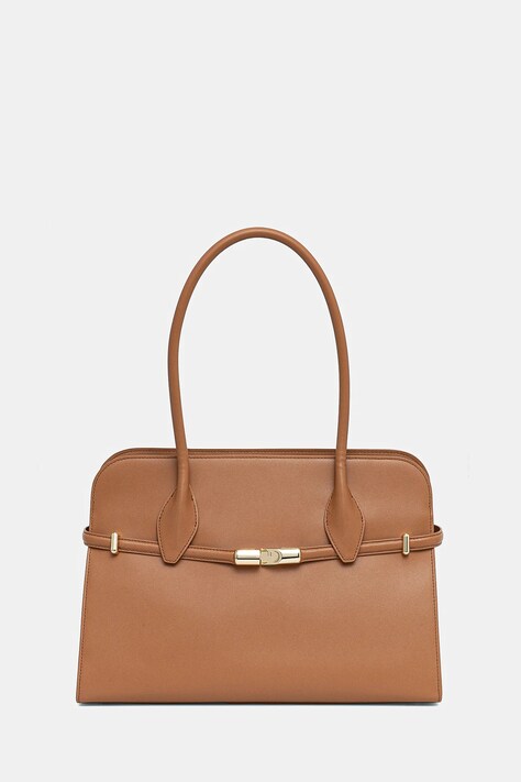 Kožená kabelka Furla hnědá barva, WB01504.BX3104.RY0001007