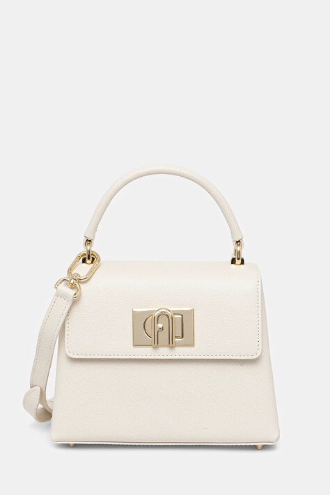 Furla poșetă de piele culoarea bej, WB00109.ARE000.PNN001007