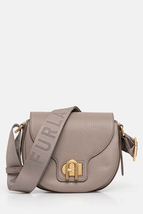 Δερμάτινη τσάντα Furla χρώμα: καφέ, WB01491.BX0356.3763S1002