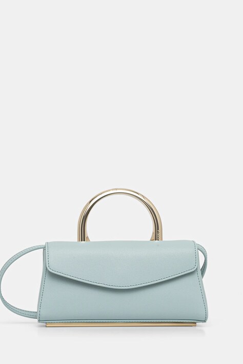 Usnjena torbica Furla turkizna barva, WE00723.BX3913.AQ0001007