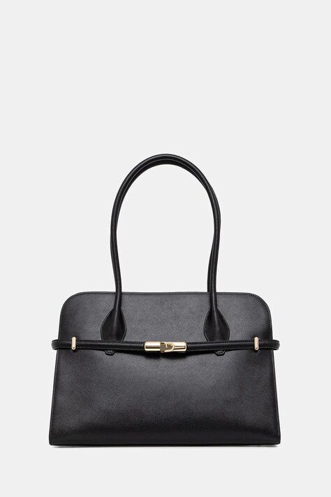 Kožená kabelka Furla černá barva, WB01504.BX3104.O60001007