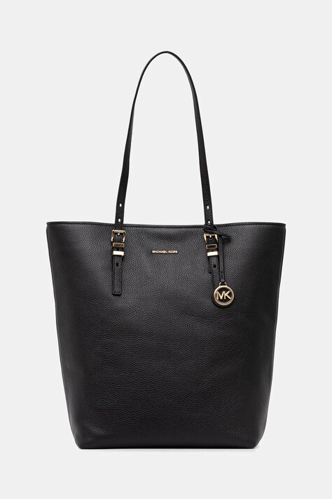 MICHAEL Michael Kors torebka skórzana kolor czarny 30S5GQNT3L