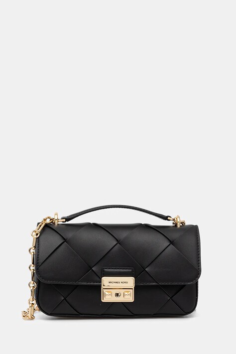 Δερμάτινη τσάντα MICHAEL Michael Kors χρώμα: μαύρο, 30S5G2RL5L