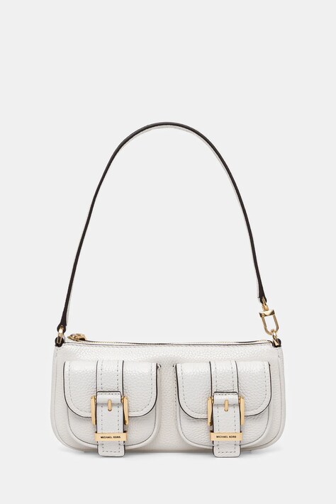 MICHAEL Michael Kors poseta de piele culoarea alb, 32S5GZCU1L