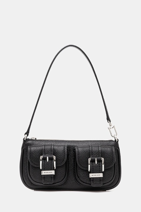 MICHAEL Michael Kors Poseta de piele culoarea negru, 32S5SZCU1L