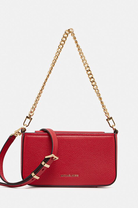 MICHAEL Michael Kors geantă de piele culoarea portocaliu, 32S5GYTU1L