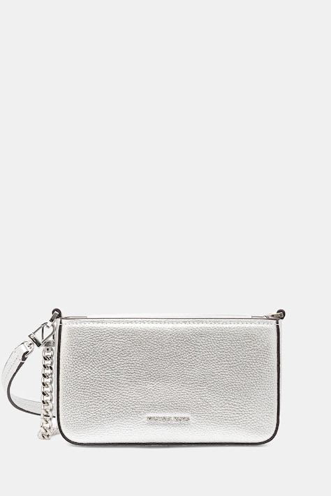 Kožená kabelka MICHAEL Michael Kors stříbrná barva, 32S5SYTC5M
