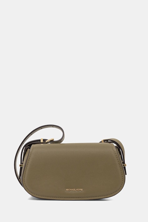 Usnjena torbica MICHAEL Michael Kors zelena barva, 32S5GL0C1L