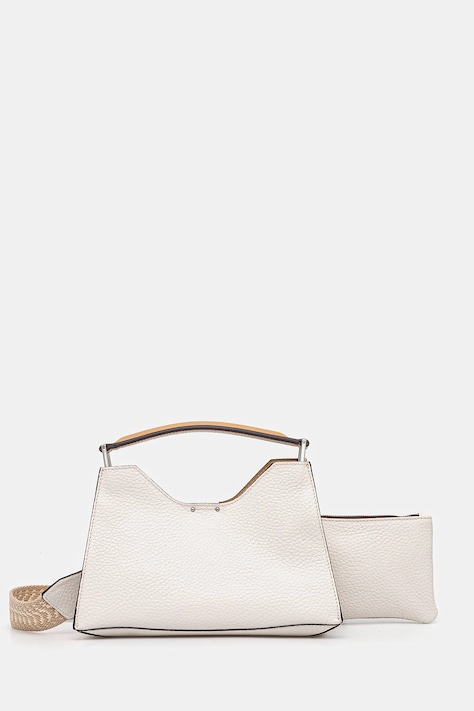 Gianni Chiarini geantă de piele AURORA culoarea bej, BS.10565.RNGDBL.NAETN