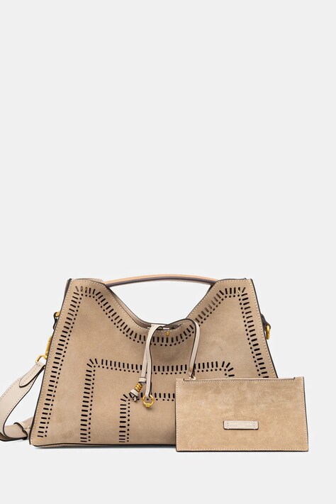 Torbica iz semiša Gianni Chiarini AURORA bež barva, BS.11266.CMLSR