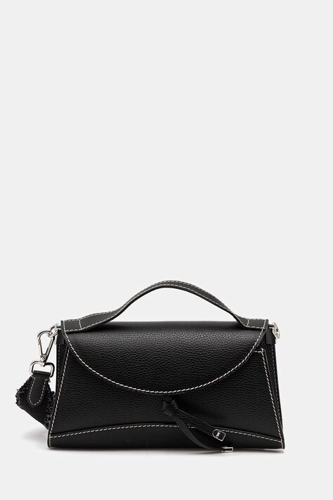 Gianni Chiarini poșetă de piele MARGOT culoarea negru, BS.11411.GRN.NABCL