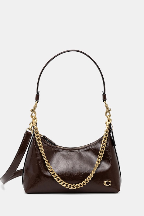 Kožená kabelka Coach Juliet hnedá farba, CAD75