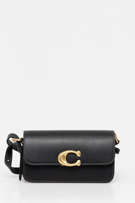 Kožená kabelka Coach Zoe černá barva, CAM18