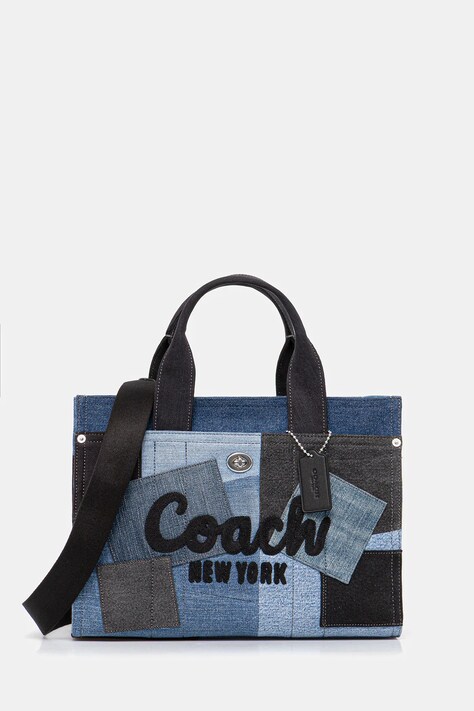 Džínová taška Coach modrá barva, CAM72