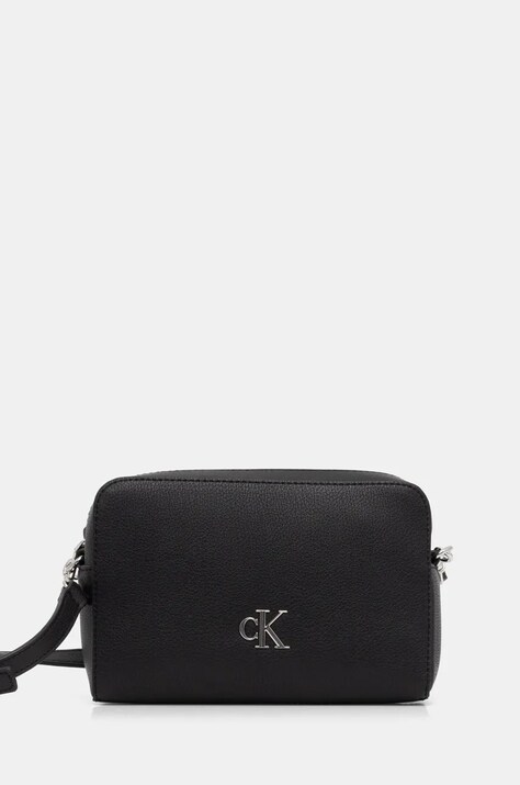 Calvin Klein Jeans torebka crossbody damska z imitacji skóry czarna LV04K3162G