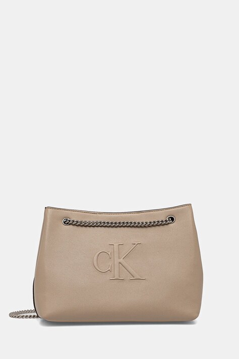 Calvin Klein Jeans poseta culoarea bej, LV04K3163G