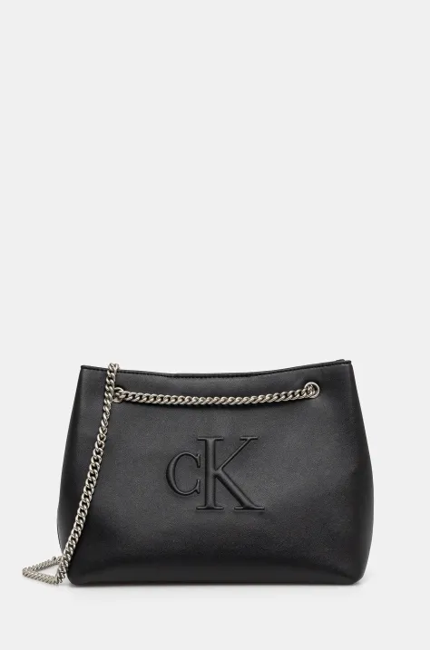 Kabelka Calvin Klein Jeans čierna farba, LV04K3163G