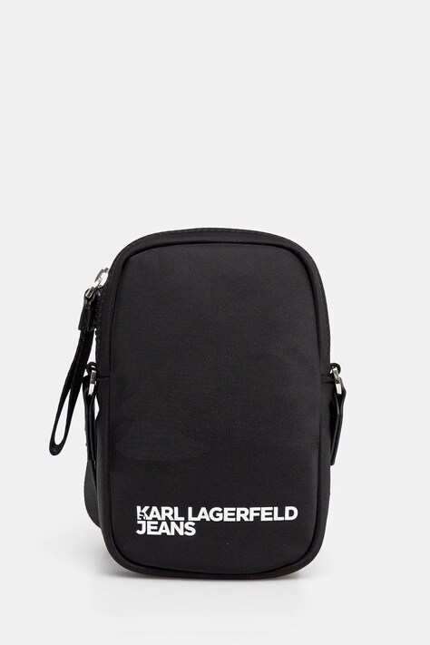 Karl Lagerfeld Jeans borseta culoarea negru, A2W32004
