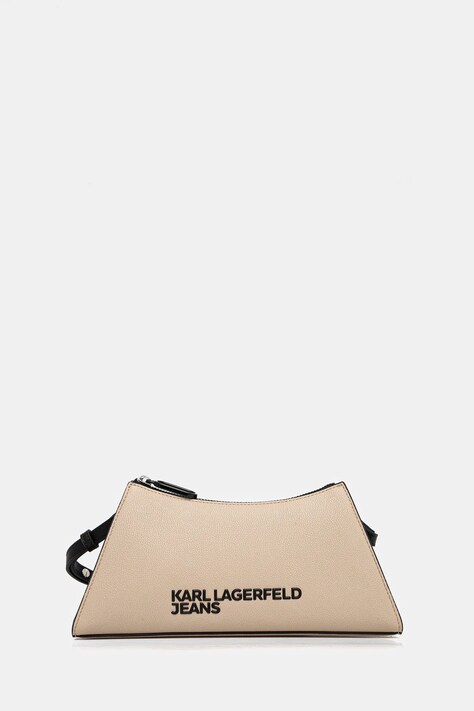 Karl Lagerfeld Jeans geantă culoarea bej, A2W30143