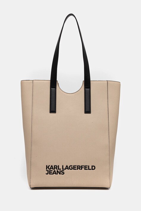 Torba Karl Lagerfeld Jeans boja: bež, A2W30144