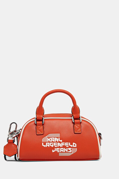 Kabelka Karl Lagerfeld Jeans oranžová barva, A2W30228