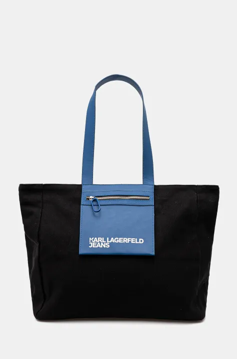 Torbica Karl Lagerfeld Jeans črna barva, A2W50004