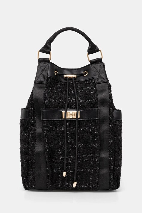 Morgan rucsac 2TAC femei, culoarea negru, mic, neted, 2TAC