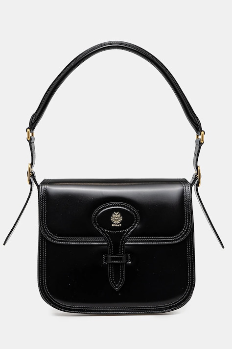Bally poșetă de piele culoarea negru, WAC03Y