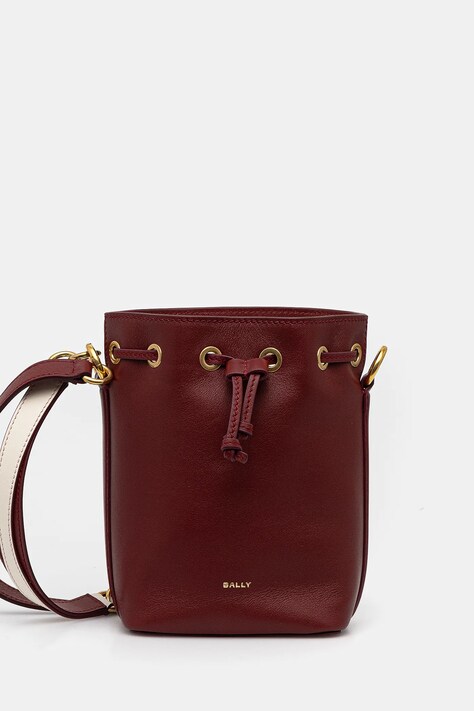 Bally poseta de piele culoarea rosu, WAO01V