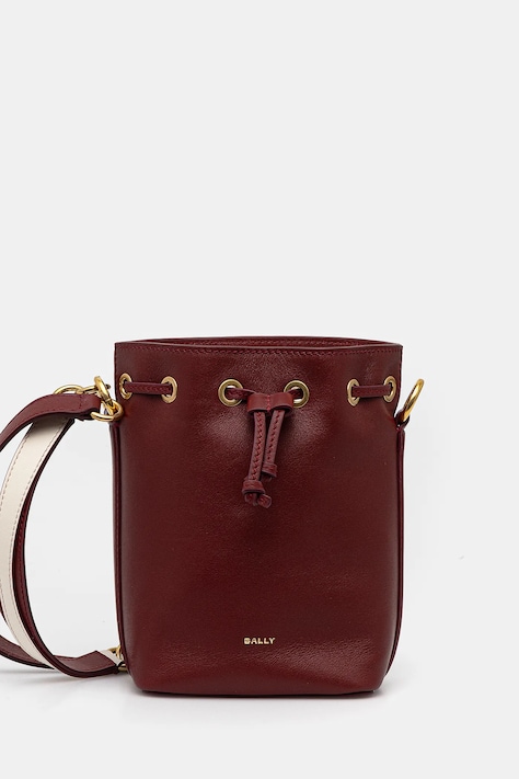Кожаная сумочка Bally цвет красный WAO01V