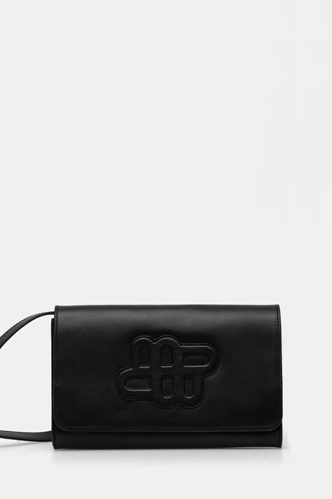 MUNTHE geantă de piele FONCHO culoarea negru, 251192325153