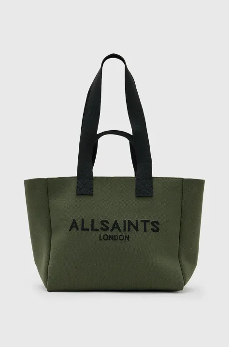 Τσάντα AllSaints IZZY χρώμα: πράσινο, W167XB