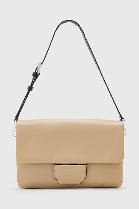 Кожена чанта AllSaints ONDINE в бежово W094XC