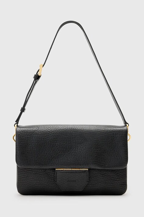 AllSaints poseta de piele ONDINE culoarea negru, W113XC