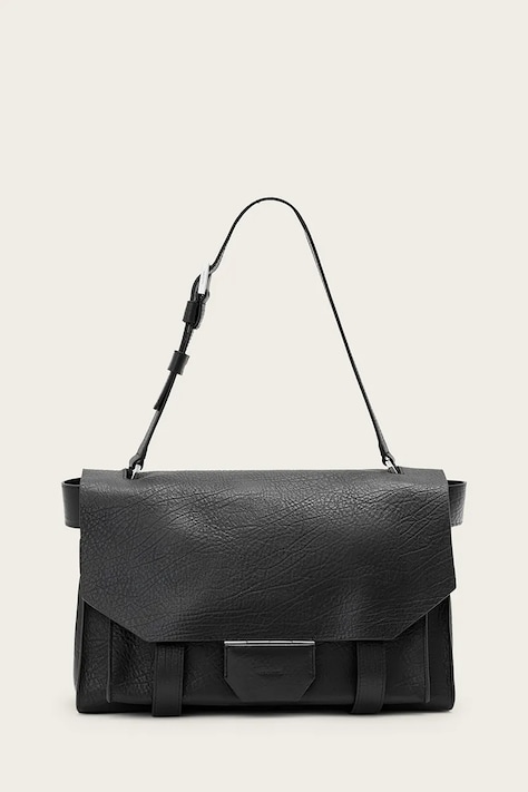 AllSaints Geantă din piele URSA neagră W115XC
