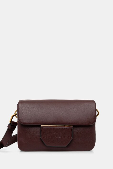 AllSaints poșetă de piele JUPITER culoarea bej, W263XC