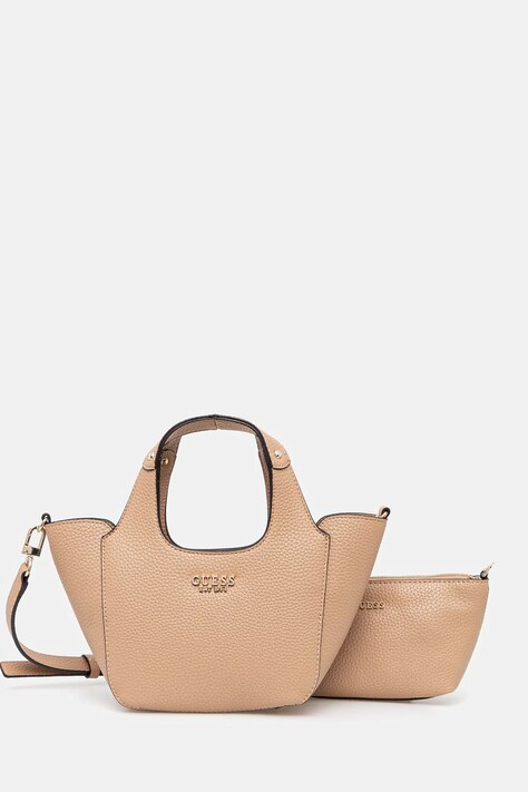Kabelka Guess HELINA hnědá barva, HWBG96 40750