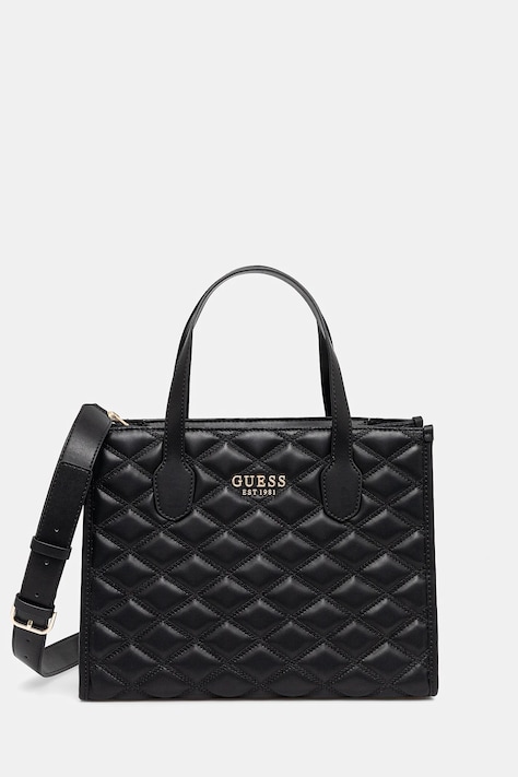 Kabelka Guess TAMSIN černá barva, HWQG96 32220