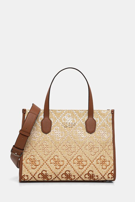 Guess poseta SILVANA culoarea bej, HWSW86 65220