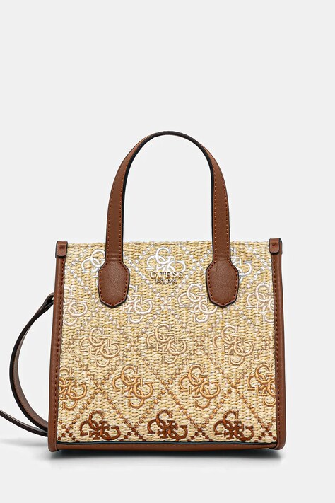 Guess poseta SILVANA culoarea bej, HWSW86 65770