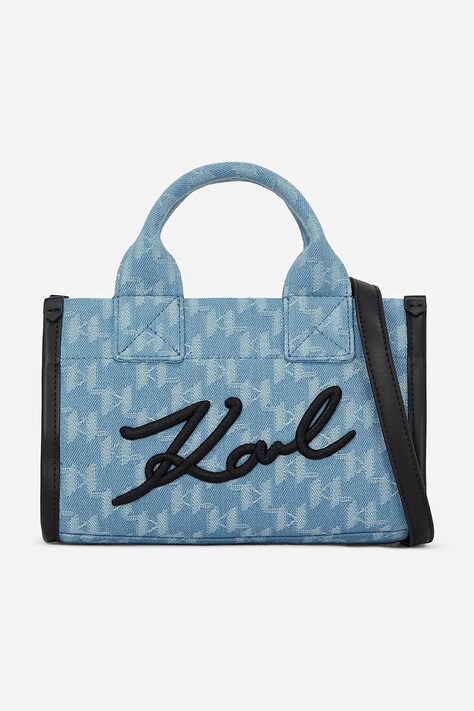 Kabelka Karl Lagerfeld modrá barva, A2W30194